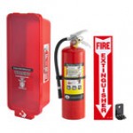 Badger Advantage ADV-10 10 lb. Dry Chemical Untagged Rechargeable Fire Extinguisher, Cato Warrior Red Plastic Cabinet with Red Pull Cover, and Adhesive Label Badger Advantage ADV-10 10 lb. Dry Chemical Untagged Rechargeable Fire Extinguisher, Cato Warrior Red Plastic Cabinet with Red Pull Cover, and Adhesive Label