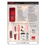 Badger Advantage ADV-10 10 lb. Dry Chemical Untagged Rechargeable Fire Extinguisher, Cato Warrior Red Plastic Cabinet with Red Pull Cover, and Adhesive Label Badger Advantage ADV-10 10 lb. Dry Chemical Untagged Rechargeable Fire Extinguisher, Cato Warrior Red Plastic Cabinet with Red Pull Cover, and Adhesive Label