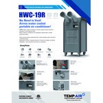 Airrex 1.75 Ton Portable Water-Cooled Air Conditioner HWC-19R - 18,200 BTU, 115V, 1 Phase