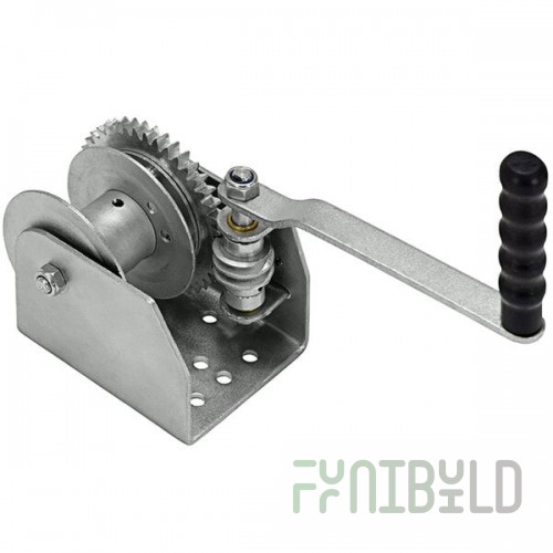 Vestil Steel Single Wall Mounted Hand Winch WALL-S - 1,500 lb. Capacity