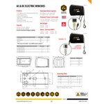 OZ Lifting Products Black 12V DC Electric Winch with 1200 lb. Capacity OZDCW - 1 hp OZ Lifting Products Black 12V DC Electric Winch with 1200 lb. Capacity OZDCW - 1 hp