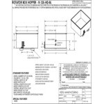 Vestil 1.25 Cubic Yard Heavy-Duty Steel Rotator Box Hopper R-125-HD-BL - 6,000 lb. Capacity