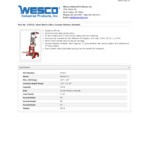 Wesco Industrial Products 350 lb. Counter-Balance Hand Winch Lift with 22 1/2