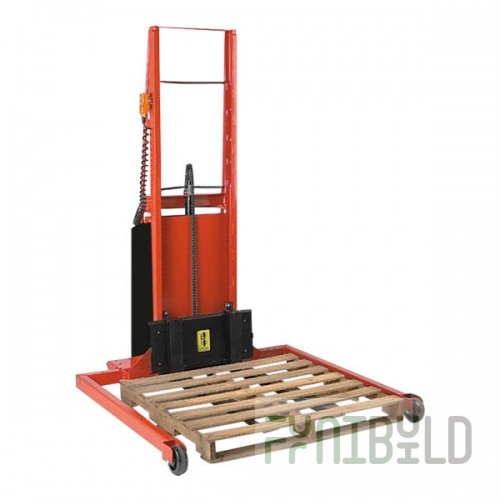 Wesco Industrial Products 1,000 lb. Power Lift Adjustable Straddle Fork Stacker with 40