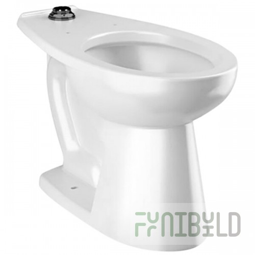 Sloan 2172020 ADA Height Elongated Floor-Mounted Toilet with SloanTec Glaze and Bedpan Lugs - 1.1 to 1.6 GPF