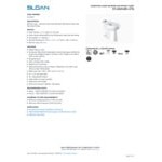 Sloan 2172020 ADA Height Elongated Floor-Mounted Toilet with SloanTec Glaze and Bedpan Lugs - 1.1 to 1.6 GPF Sloan 2172020 ADA Height Elongated Floor-Mounted Toilet with SloanTec Glaze and Bedpan Lugs - 1.1 to 1.6 GPF