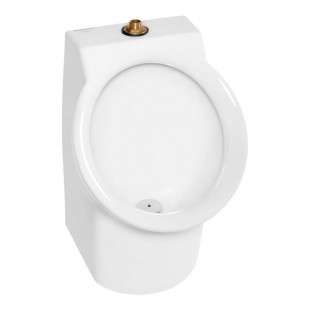 American Standard Decorum 6042001EC.020 White Vitreous China High-Efficiency Washout Urinal with EverClean and Top Spud Inlet - 0.125 GPF American Standard Decorum 6042001EC.020 White Vitreous China High-Efficiency Washout Urinal with EverClean and Top Spud Inlet - 0.125 GPF