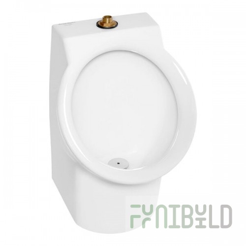 American Standard Decorum 6042001EC.020 White Vitreous China High-Efficiency Washout Urinal with EverClean and Top Spud Inlet - 0.125 GPF