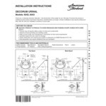 American Standard Decorum 6042001EC.020 White Vitreous China High-Efficiency Washout Urinal with EverClean and Top Spud Inlet - 0.125 GPF