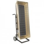 TPI FSP-9548-3 FSP Series Portable Infrared Flat Panel Heater - 480V, 3 Phase, 9.5kW
