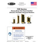 TPI FSP-9548-3 FSP Series Portable Infrared Flat Panel Heater - 480V, 3 Phase, 9.5kW