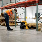 Big Joe Semi-Electric Pallet Jack with Manual Lift Pump P33 - 3,300 lb. Capacity