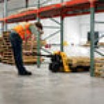 Big Joe Semi-Electric Pallet Jack with Manual Lift Pump P33 - 3,300 lb. Capacity