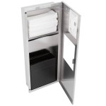 Bobrick B-36903 TrimLineSeries Recessed Paper Towel Dispenser / Waste Receptacle Bobrick B-36903 TrimLineSeries Recessed Paper Towel Dispenser / Waste Receptacle