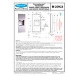 Bobrick B-36903 TrimLineSeries Recessed Paper Towel Dispenser / Waste Receptacle Bobrick B-36903 TrimLineSeries Recessed Paper Towel Dispenser / Waste Receptacle