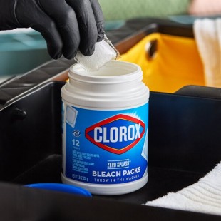 Clorox Zero Splash CLO31371 12-Count Bleach Packs - 6/Case