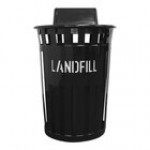 Witt Industries Oakley Eco M3601RE-SWT-BL 36 Gallon Blue Outdoor Recycling Bin with Swing Top Lid Witt Industries Oakley Eco M3601RE-SWT-BL 36 Gallon Blue Outdoor Recycling Bin with Swing Top Lid