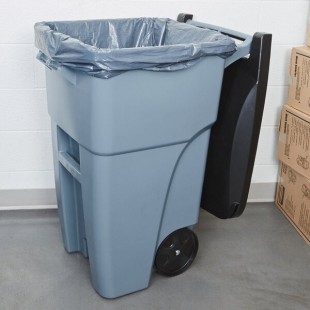 Rubbermaid® FG9W2700GRAY BRUTE 50 Gallon Gray Wheeled Rectangular Trash Can with Lid Rubbermaid® FG9W2700GRAY BRUTE 50 Gallon Gray Wheeled Rectangular Trash Can with Lid
