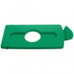 Rubbermaid® 2007881 Slim Jim Recycling Yellow Rectangular Hinged Bottle Lid Insert