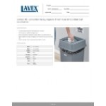 Lavex 19 / 23 Gallon Gray Square Trash Can Drop Shot Lid