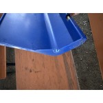 Lavex 19 / 23 Gallon Gray Square Trash Can Drop Shot Lid