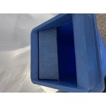 Lavex 19 / 23 Gallon Gray Square Trash Can Drop Shot Lid