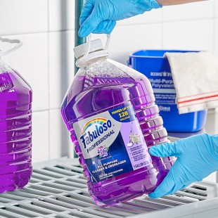 Fabuloso Professional CPC05253 1 Gallon Lavender Scent All-Purpose Cleaner and Degreaser - 4/Case Fabuloso Professional CPC05253 1 Gallon Lavender Scent All-Purpose Cleaner and Degreaser - 4/Case