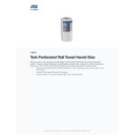 Tork Handi-Size Perforated 2-Ply Paper Towel Roll, 120 Sheets / Roll - 30/Case