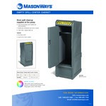 MasonWays Single-Door Locked Outdoor Storage Cabinet SS5-LD