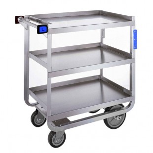 Lakeside 522 Heavy Duty NSF Stainless Steel 3 Shelf Utility Cart - 19 3/8 Lakeside 522 Heavy Duty NSF Stainless Steel 3 Shelf Utility Cart - 19 3/8