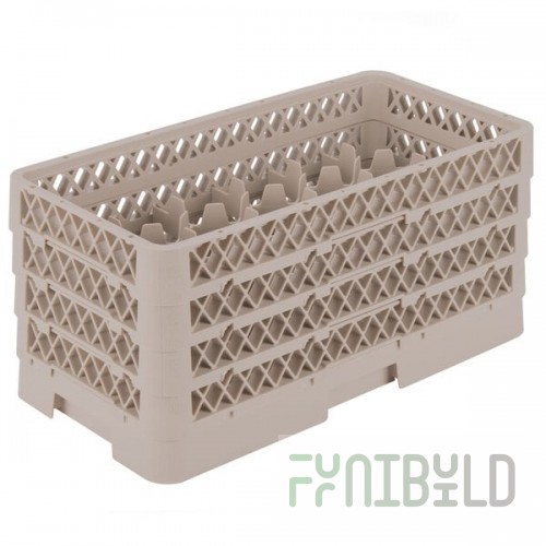 Vollrath HR1D1DDA Traex® Half-Size Beige 17 Compartment 9 1/16