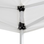 Backyard Pro Courtyard Series 10' x 20' White Straight Leg Heavy-Duty Aluminum Instant Pop-Up Canopy Tent