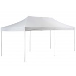 Backyard Pro Courtyard Series 10' x 20' White Straight Leg Heavy-Duty Aluminum Instant Pop-Up Canopy Tent