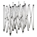 Backyard Pro Courtyard Series 10' x 20' White Straight Leg Heavy-Duty Aluminum Instant Pop-Up Canopy Tent