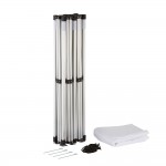 Backyard Pro Courtyard Series 10' x 20' White Straight Leg Heavy-Duty Aluminum Instant Pop-Up Canopy Tent