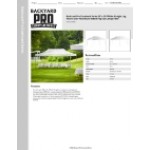 Backyard Pro Courtyard Series 10' x 20' White Straight Leg Heavy-Duty Aluminum Instant Pop-Up Canopy Tent