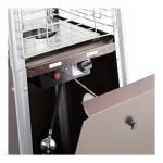 Backyard Pro Courtyard Series HPSQRBZ Bronze Portable Propane Outdoor Patio Heater with Glass Tube - 40,000 BTU