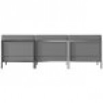 Flash Furniture ZB-IMAG-MIDCH-3-GY-GG Hercules Gray LeatherSoft 3-Piece Lounge Bench Flash Furniture ZB-IMAG-MIDCH-3-GY-GG Hercules Gray LeatherSoft 3-Piece Lounge Bench
