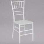 Flash Furniture LE-ROSE-M-GG Hercules Series Rose Gold Resin Chiavari Outdoor / Indoor Stackable Chair