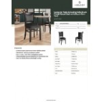 Lancaster Table & Seating Sofia Black Finish Wood Chair with Black Vinyl Seat Lancaster Table & Seating Sofia Black Finish Wood Chair with Black Vinyl Seat
