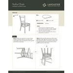 Lancaster Table & Seating Sofia Black Finish Wood Chair with Black Vinyl Seat Lancaster Table & Seating Sofia Black Finish Wood Chair with Black Vinyl Seat