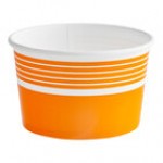 Choice 8 oz. Pink Paper Frozen Yogurt / Food Cup - 50/Pack