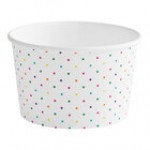 Choice 8 oz. Pink Paper Frozen Yogurt / Food Cup - 50/Pack