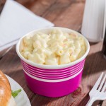 Choice 8 oz. Pink Paper Frozen Yogurt / Food Cup - 50/Pack