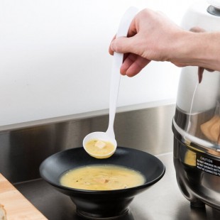 Fineline Platter Pleasers 3306-WH 2 oz. White Polystyrene Disposable Ladle - 48/Case
