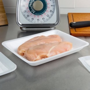 CKF 88176 (#4PR) White Foam Meat Tray 9 1/4 CKF 88176 (#4PR) White Foam Meat Tray 9 1/4