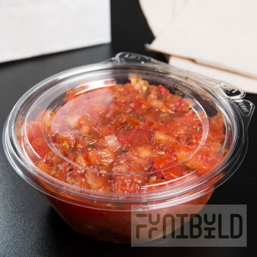 Dart SafeSeal 12 oz. Plastic Tamper-Resistant, Tamper-Evident Bowl with Flat Lid - 240/Case