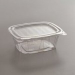 Dart SafeSeal 12 oz. Plastic Tamper-Resistant, Tamper-Evident Bowl with Flat Lid - 240/Case
