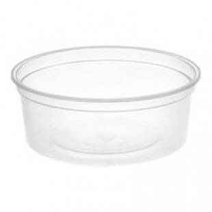 Solo MicroGourmet 8 oz. Contact Clear Polypropylene Deli Container - 500/Case Solo MicroGourmet 8 oz. Contact Clear Polypropylene Deli Container - 500/Case