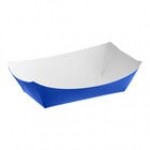 #100 1 lb. USA Flag Paper Food Tray - 1,000/Case
